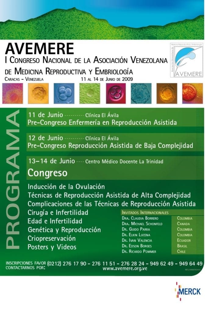 Primer Congreso de la Asociación Venezolana de Medicina Reproductiva y Embriología, AVEMERE