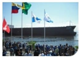 Realizada botadura de primer buque para Productos Limpios de Petróleo de PDVSA construido en Brasil