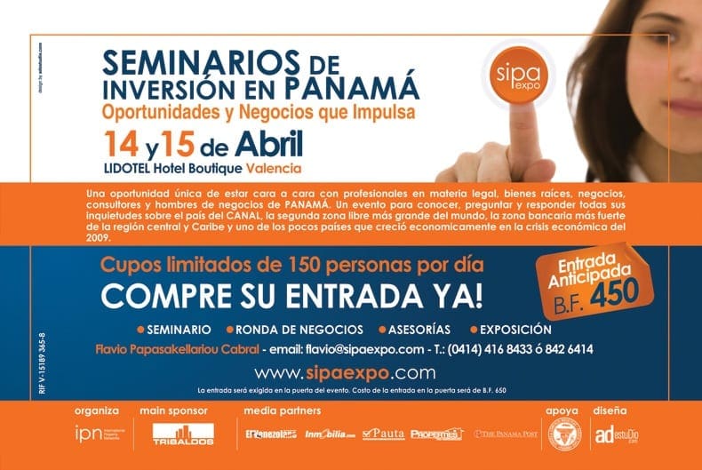Seminarios de Inversión en Panamá vuelve a Valencia…14 y 15 abril de 2010