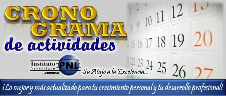 Cronograma de Actividades del Instituto Venezolano de Programación Neurolinguística (IVPNL)