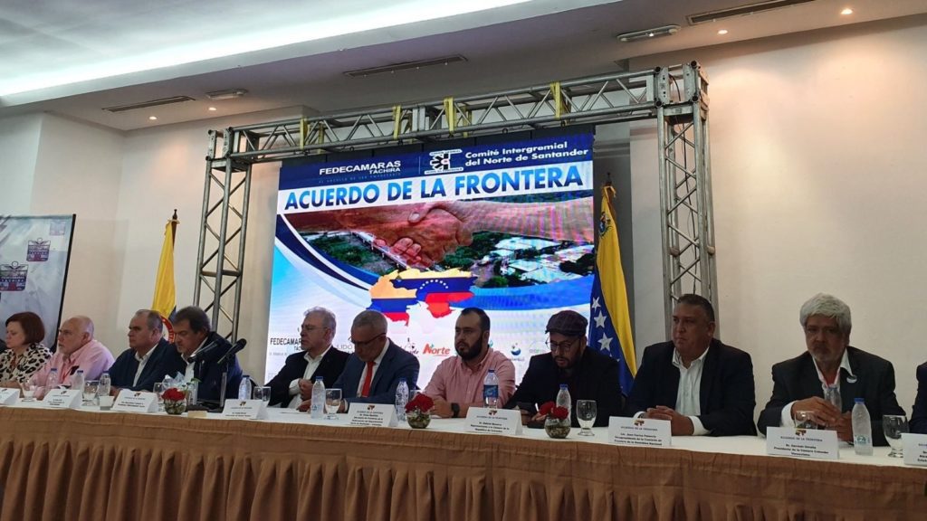 Las asociaciones de empresarios acordaron el trabajo para habilitar la Frontera colombo-venezolana.