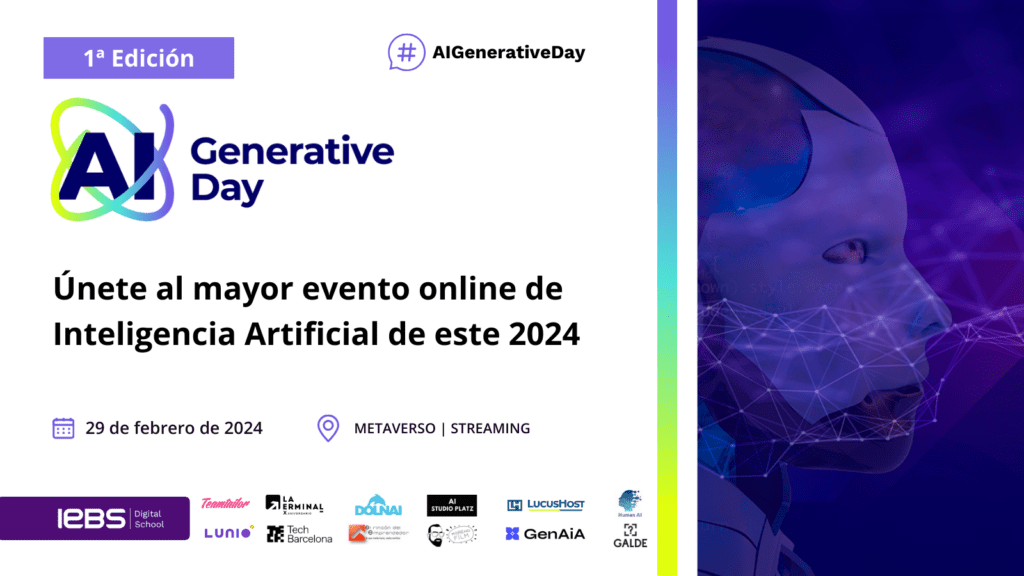 IEBS Digital School celebrará la primera edición de AI Generative Day para analizar las últimas novedades y avances de esta tecnología