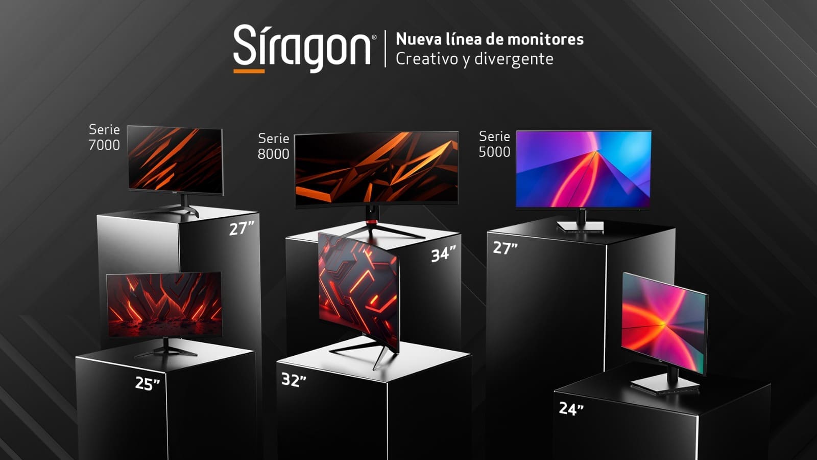 Síragon trae 6 nuevos monitores para cautivar el mercado tecnológico